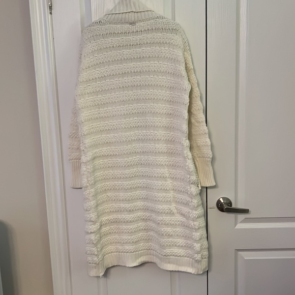 GUESS WHITE LONG KNITTED CARDIGAN - Picture 2 of 3
